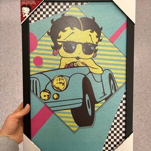 NWT Betty Boop 11x17” framed print